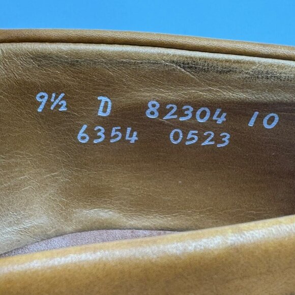 Allen Edmonds Wingham Tassel Loafers Tan Leather Mens Size 9.5D Classic Slip-On - Picture 9 of 9